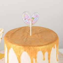 Топпер для торта «Конфетти. Сердечко», 12×5 см