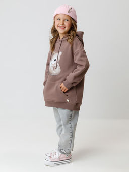 КР 302165/капучино 1312 к662 джемпер (худи) для дев