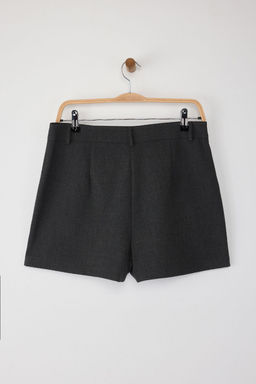 Siyah Mini Duz Kesim Sort Etek Sort & Bermuda TWOAW26SR00016 - Trendyolmilla фото 7