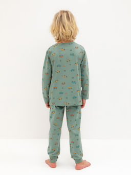 К 1561/весенний зеленый,гонки пижама д/дет яс