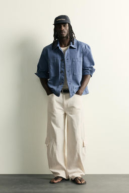 JEANS CARGO BALLOON FIT / blanco