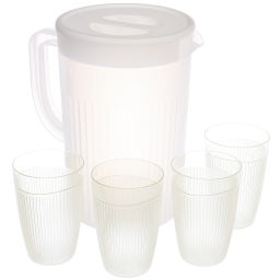 Кувшин пластиковый 2л "Прохлада" в наборе с 4-мя стаканами 200мл