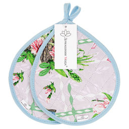 Весеннее пробуждение Кухонный комплект: прихватка 20х25см Капелька - 2шт, хлопок Премиум 191г/м2 - хлопок 100%, наполнитель - ватин 280гр/м2, Домашняя мода (Россия)