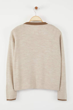 TRENDYOLMILLA Siyah Renk Bloklu Triko Bluz- H?rka Tak?m TWOAW25HI00058 фото 6