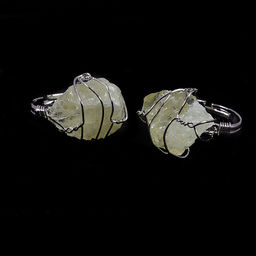 Кольцо из камня Лимонный кварц, привлекает денежные энергии, оберегает владельца