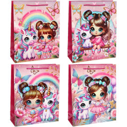 Пакет подарочный "Моя единорожка" 26*32*10 см
