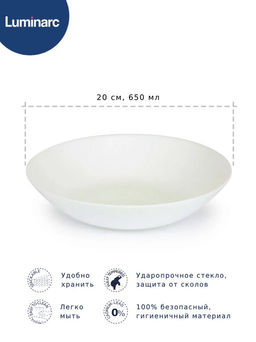 Столовый набор Дивали ЛАЙТ ТЮРКУАЗ&УАЙТ 18 предметов арт.P5912 /Люминарк/ - Luminarc фото 5