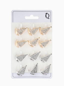 Цена за 12 шт. Брошь «Парусник», МИКС