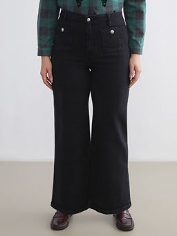 B?y?k Beden Wideleg Kad?n Jean Pantolon