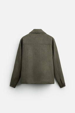 FAUX SUEDE OVERSHIRT - Zara фото 27