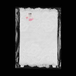 Кружевная эластичная ткань, 190 мм × 2.7 ± 0.5 м, цвет белый