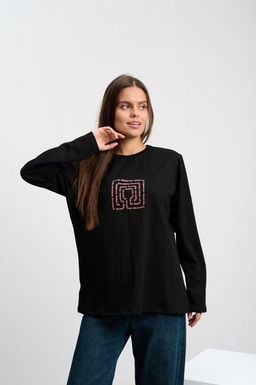 Лонгслив женский Лабиринт - Yollochka фото 10