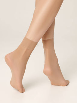 Цена за 2 пары Носки полиамидные Conte elegant melone