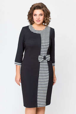 Блуза Swallow 803.2 черный+серебряный узор фото 967