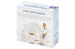 Банка д/печенья 19,5*19,5*10 см 900 мл Цветок Снежинки с дерев крышкой - Elan gallery фото 24