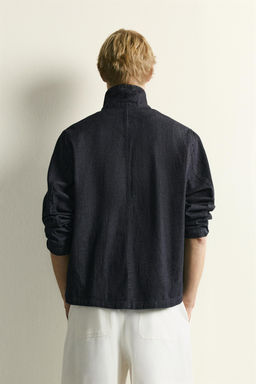 SOBRECAMISA DENIM RELAXED FIT / ?ndigo - Zara фото 3