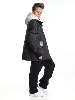 Куртка для мальчика утепленная 33-8215 черный