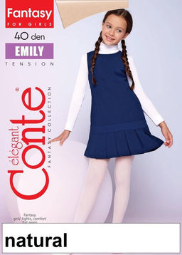 Колготки дет. EMILY 20С-112СП р.104-122 (40/10) КСЗ - natural