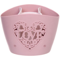 Подставка для столовых приборов "SEGRETO" 20*12*15см 3секции пыльнавя роза