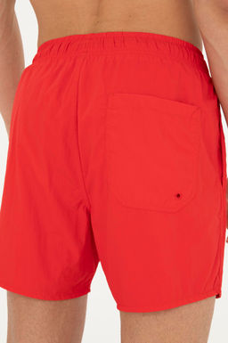 Мужские красные шорты для плавания - U.s. polo assn фото 5