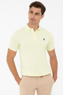 Мужская базовая футболка цвета морской волны с воротником-поло Неожиданная скидка в корзине