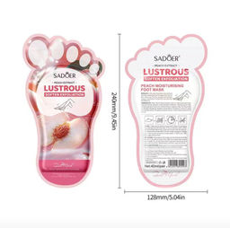 SADOER Пилинг носочки, маска для ног отшелушивающая с экстрактом персика Soften Exfoliation
