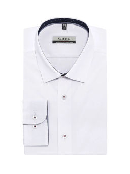 Сорочка мужская длинный рукав GREG 100/239/WH/Z/15/p