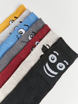 Desenli Erkek ?ocuk Soket ?orap 7li