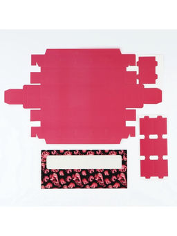 Цена за 5 шт. Коробка под 5 конфет с ячейками Фуксия, 21?3.3?5.8 см