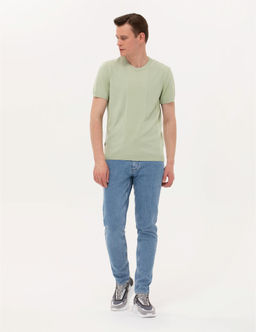 Su Ye_ili Slim Fit Bisiklet Yaka Triko Ti__rt - Pierre cardin фото 3