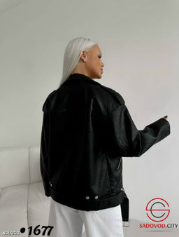 Кожаная женская куртка-косуха - Bruno фото 4