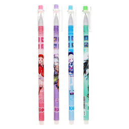 Цена за 12 шт. Ручка гелевая, 0.5 мм, синий стрежень, «Аниме», МИКС