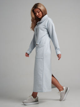 978 Платье "Меланж/голубой"