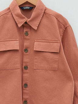 Basic Uzun Kollu Gabardin Erkek ?ocuk G?mlek - Waikiki фото 3