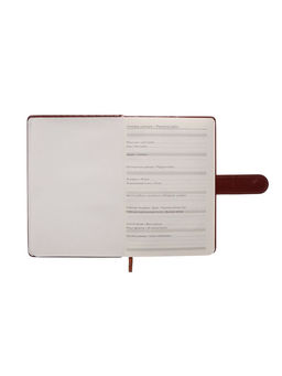 Ежедневник недатированный А5, 112 листов, в линейку, с ручкой, подарочная коробка, коричневый - Simaland фото 7