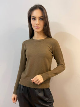 K10977 Джемпер (вязаный трикотаж) КОФЕ