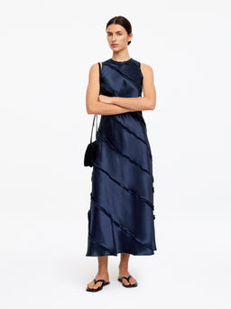 Vestido de sat?n con volantes - H&m фото 3