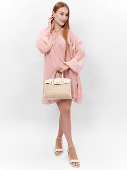 LACCOMA сумка AC622-хаки эко кожа хлопок фото 6