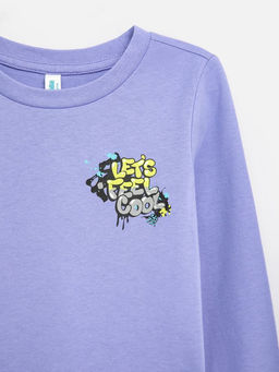 ACOOLA / Джемпер детский для мальчиков Abu фиолетовый  фото 4