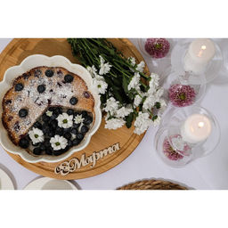 Блюдо для запекания Magistro «Флора», d=20 см, фарфор, белое