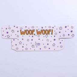 Цена за 5 шт. Коробка для макарун кондитерская, упаковка, «WOOF», 18×5.5×5.5 см