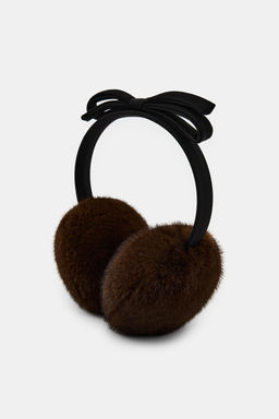 FAUX FUR BOW EARMUFFS - Zara фото 4