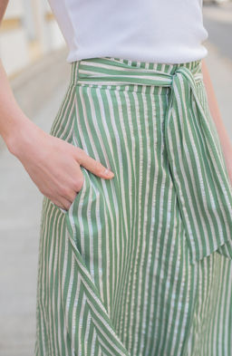 Юбка на запах мятный - Donna saggia фото 3