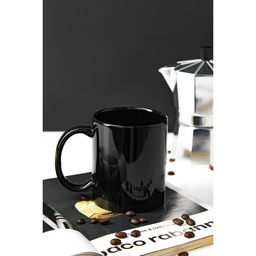 Кружка Доляна «Классика», 390 мл, керамика, чёрная