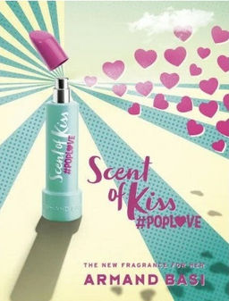 ARMAND BASI Scent Of Kiss Poplove lady 50ml edt NEW