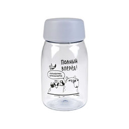 Бутылка для напитков многоразовая Феникс+ арт. 73344 / 6 СМЕШНАЯ КАПИБАРА (поликарбонат, 420 мл, 14,