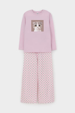 К 1623/фламинго,мозаика пижама для дев