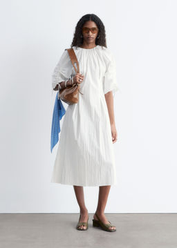 Vestido midi escultural con cordones de ajuste - H&m фото 4