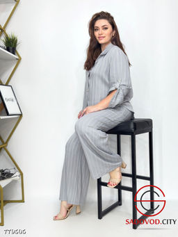 Костюм брючный двойка в полоску - Bruno фото 4