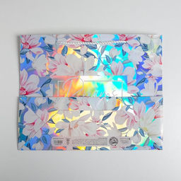 Пакет подарочный голографический, упаковка, Dreams come true, 32?26?12 см